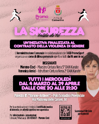 A Camerino dal 4 marzo corso di difesa personale  contro la violenza di genere